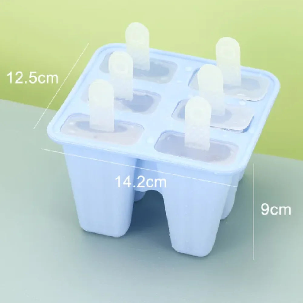6/10 Holes Popsicle Molds Silicone Ice Pop Molds BPA Free Popsicle Mold Reusable Easy Release Ice Pop Make Ice Mold