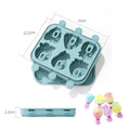 Silicone Popsicle Mold 6-Hole Fruit Shaped Mini Popsicle Mold Fun Shape Homemade Popsicle Mold BPA Free
