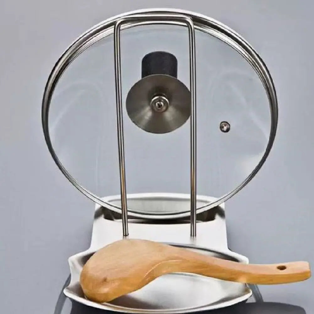 Stainless Steel Pot Lid Holder Kitchen Storage Rack for Utensils and Dish Storage Multi-Functional Home Use Organizer